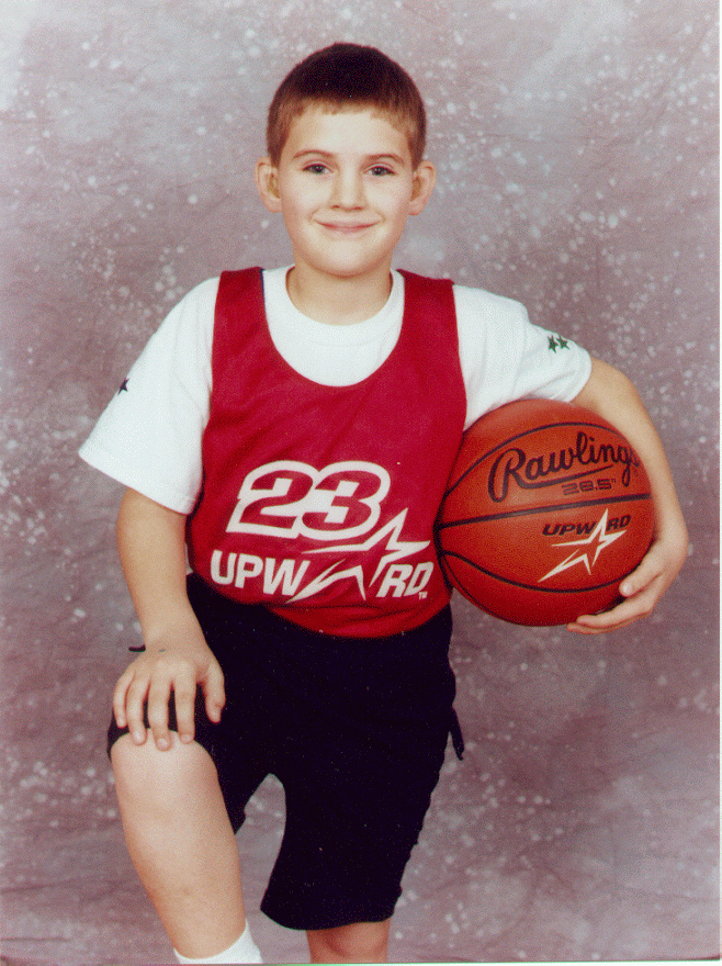 Joshua's basketball picture for 1999-2000 season