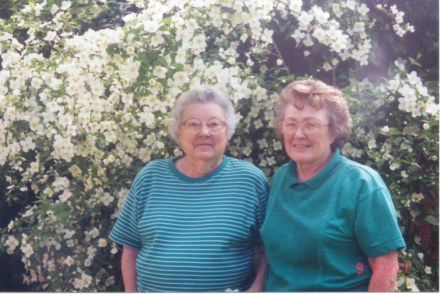 Ruth and her friend Melba Welch